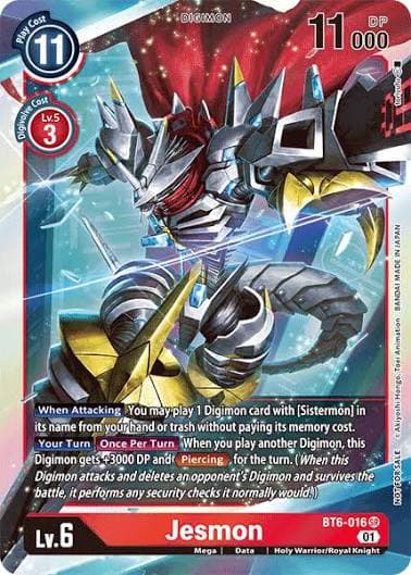 Jesmon, carta de Digimon Card Game